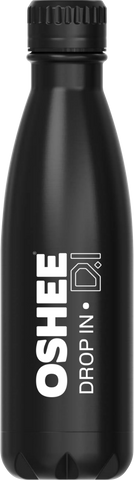Thermosflasche aus Edelstahl, schwarz, 500 ml